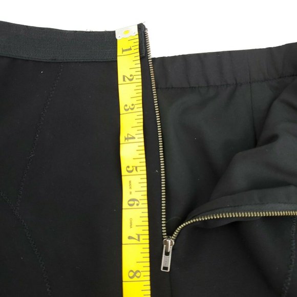 Tracy Reese Womens Black Back Zip Short Wrap Straight And Pencil Skirt Size 6 - Picture 9 of 12